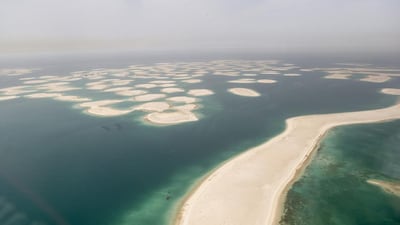The World Islands as seen during the flight. Antonie Robertson / The National
