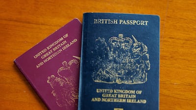 British dual nationals will be required to present either a British passport or the Certificate of Entitlement with their second passport to enter Britain from February 25. EPA