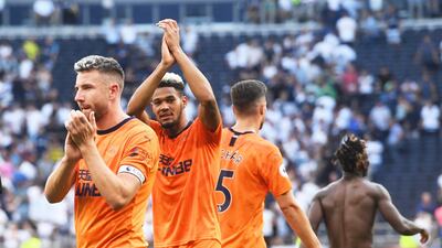 Newcastle's Joelinton scored the only goal in a 1-0 win at Spurs. EPA