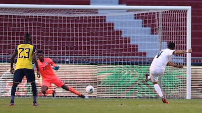 October 13, 2020. Ecuador 4 (M. Caicedo 14', Estrada 45+3', 52', Plata 75') Uruguay 2 (Suarez pen 83', pen 90+5'): A disastrous evening for the visitors who were reliant on Suarez's two late penalties to prevent total humiliation in Quito. Getty