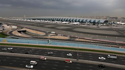Flights from the UAE to the Philippines are still operating, but only for transiting passengers who do not pass through customs and enter Dubai. Pawan Singh / The National