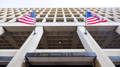 FBI headquarters in Washington. The bureau is investigating classified files found at the homes of Donald Trump and Joe Biden. EPA