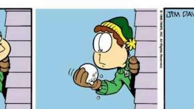 Garfield Minus Garfield dispenses with Garfield completely, erasing the feline star to leave nothing but Jon Arbuckle talking to himself and confronting the existential void that is life.