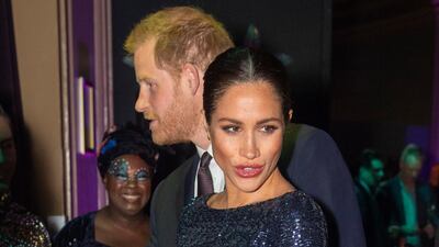 Prince Harry and Meghan, Duchess of Sussex attend the Cirque du Soleil premiere of 'Totem' at Royal Albert Hall on January 16, 2019 in London, England. Getty Images