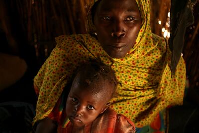 Blind Sudanese refugee Fathna Ibrahim, pictured in 2007, lost her husband and was tortured by members of the Janjaweed militia. Getty Images