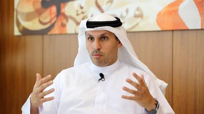 Khaldoon Al Mubarak , group chief executive of Mubadala Development Company. The firm on Thursday said it led the funding round for US tech start-up Reef Technology. Pawan Singh / The National