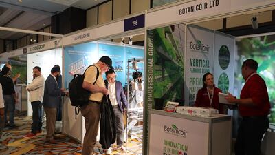 Delegates at the Global Vertical Farming Show in Dubai this week
