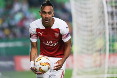 Arsenal's forward line, which includes Pierre-Emerick Aubameyang, pictured, and Alexandre Lacazette, will likely be too strong this weekend also. EPA
