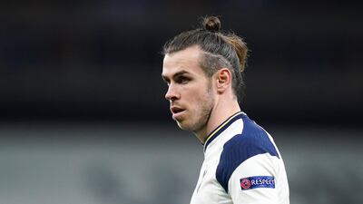 Tottenham's Gareth Bale in action against Wolfsberger. EPA