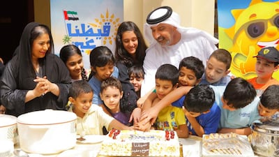 Khaled Al Kamda, Director-General of the Community Development Authority, at a summer camp for children. Wam