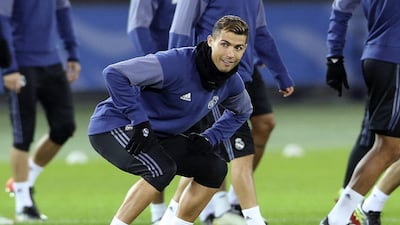 Real Madrid's Cristiano Ronaldo is shown during a training session in Yokohama, Japan, on December 14, 2016 before Thursday's Club World Cup tie with Mexico's Club America. Shizuo Kambayashi / AP