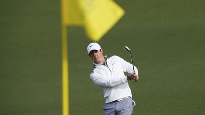 Rory McIlroy, during a practice round at the Augusta National on Wednesday, has yet to win the Masters after five attempts. Mike Segar / Reuters
