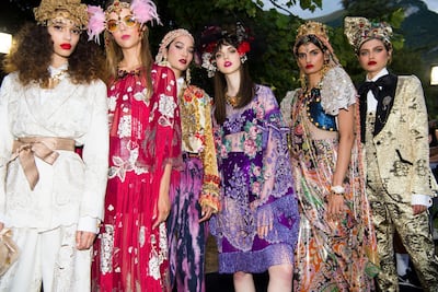"It's like a dream. It's our dream," Stefano Gabbana says of the collection. Courtesy Dolce & Gabbana