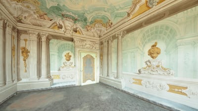 Frescoes and ceiling art reflect the baroque period of the 1600s. Courtesy Lionard