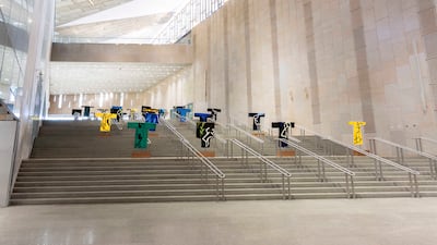 The exhibition is a site-specific display commissioned by the museum