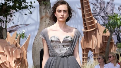 Look 3 from Christian Dior's autumn/winter 2017 haute couture show. Courtesy Christian Dior