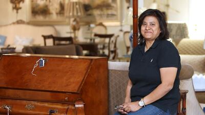 Asha Makhijani is the owner of Le Grand Atelier furniture showroom in Dubai. Pawan Singh / The National