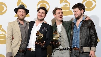 Mumford & Sons won best album for Babel at the 2013 Grammy Awards.