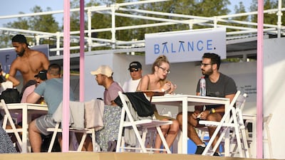 There's plenty of food choices at the Club Social festival on Yas Beach. Khushnum Bhandari for The National