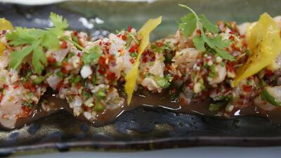 Ceviche Masterclass at Asia De Cuba in Abu Dhabi. Christopher Pike / The National