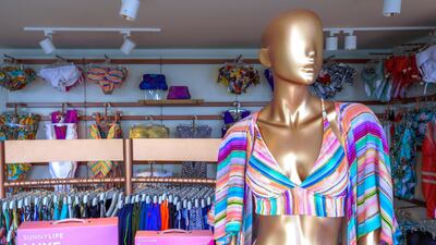 Guests at Abu Dhabi's Cove Beach can shop for swimwear and accessories