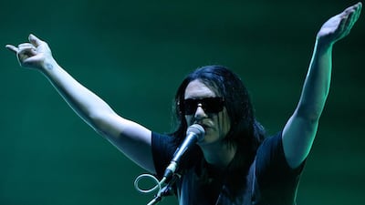 Brian Molko of the British bank Placebo. Fadel Senna / AFP photo