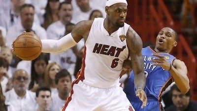 In the NBA finals for a second consecutive year, LeBron James is knocking all obstacles out of his path and powering towards that elusive first title.