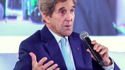 John Kerry, US special presidential envoy for climate, has said 'the mood is tough and everyone knows it'. Victor Besa / The National