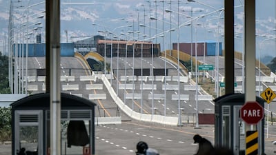 President Nicolas Maduro has already blocked a major border bridge to prevent supplies entering Venezuela via Colombia. AFP.