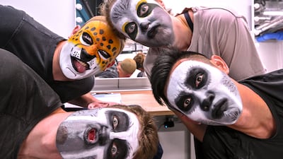 The performers do their own make-up