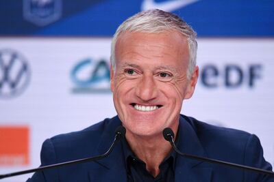 Didier Deschamps holds a press conference after announcing his France’s squad list for Euro 2020, which included Karim Benzema. AFP