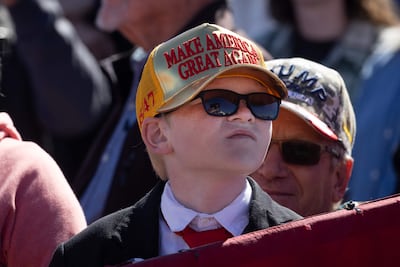 Attendees as at rally for Republican presidential nominee former US president Donald Trump in Mosinee, Wisconsin, on September 7. Getty Images via AFP