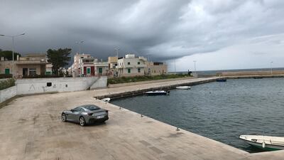 The Ferrari Portofino in Savelletri, Puglia, Italy. Adam Workman / The National
