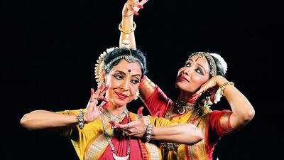 Alarmel Valli and Madhavi Mudgal as part of the event Shakti. Courtesy Ductac