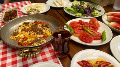 Breakfast in the Kurdish-majority city of Diyarbakir draws on ingredients from the agricultural land in the surrounding area. Photo: Lizzie Porter / The National