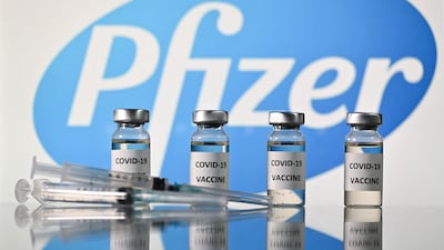Pfizer sharply increased its 2021 projection for revenues tied to its Covid-19 vaccine and also lifted its full-year profit outlook. AFP