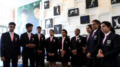 While some schools, including Gems Modern Academy in Dubai, above, outsource the uniforms services, others sell them on campus and have to seek approval if they want to raise prices. Ravindranath K / The National