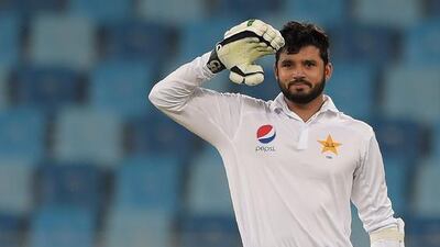 Azhar Ali joined the likes of Inzamam-ul-Haq and Younis Khan in Pakistan's triple centurions list. Aamir Qureshi / AFP