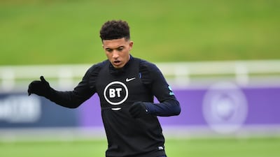 England winger Jadon Sancho. Getty