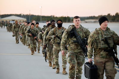Soldiers from the US Army’s 82nd Airborne Division could be part of the attack. Reuters