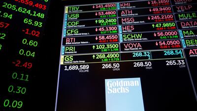 Goldman Sachs Group signage on the floor of the New York Stock Exchange. Goldman says markets are becoming their own worst enemies. Michael Nagle/Bloomberg