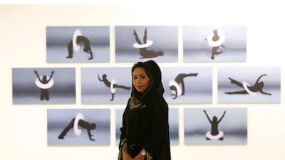 Ebtisam Abdulaziz with her Women's Circles work.