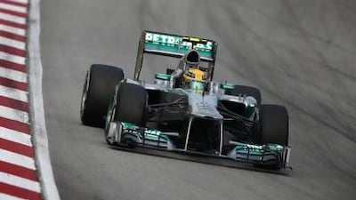 Lewis Hamilton said he would offer up a podium position for Mercedes-GP teammate Nico Rosberg in the future. Clive Mason / Getty Images