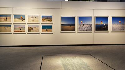 Lourve Abu Dhabi's exhibition for the Richard Mille Art Prize, the first contemporary art prize established by the museum earlier this year. Vidhyaa Chandramohan / The National