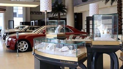 Mouawad, the high-end diamond jeweller, has linked up with Rolls-Royce to sell a collection of pieces during Ramadan. Ravindranath K / The National