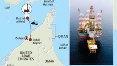 Resilient is located 50km from Dubai's coast.