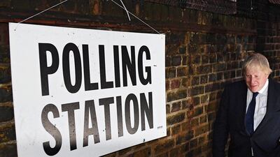 British Prime Minister Boris Johnson is hoping to be elected in the December 12 UK General Election. Overseas voters in the UAE have until November 26 to register. EPA