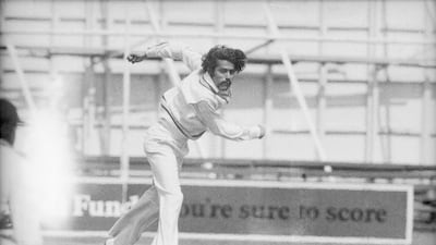 9. Bhagwat Chandrasekhar (India): Period: 1967-1978; Tests: 8; Innings: 15; Wickets: 29; Average: 30.27; Strike-rate: 67.4; 5WI: 3; 10WM: 1; BBI: 6-52; BBM: 12-104. James Jackson / Getty Images