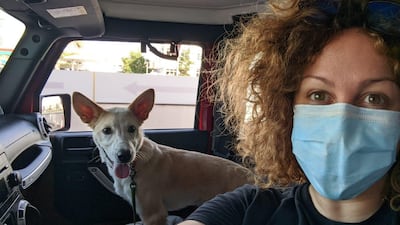 Kiera Doherty with her new pup Pepsi. Kiera Doherty