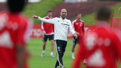 Bayern Munich manager Pep Guardiola’s style prizes possession, even if his teams – Barcelona from 2008 to 2012; and Bayern this season – occasionally attract criticism for being too patient in converting an overwhelming share of time on the ball into a concrete advantage on the scoreboard. KARIM JAAFAR / AFP